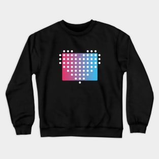 Heart of Dots on Gradient Background Crewneck Sweatshirt